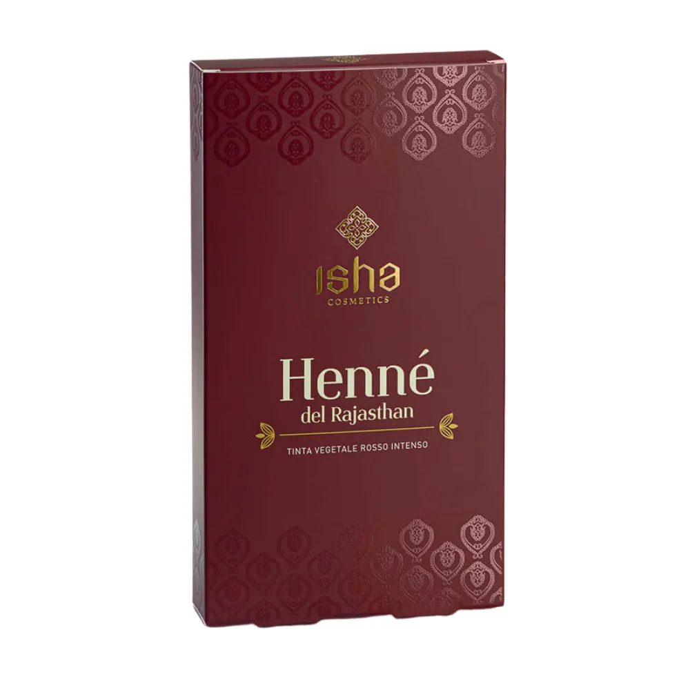 Isha Cosmetics Tinte Vegetal Natural Henné Rajasthan 100% Puro 100g